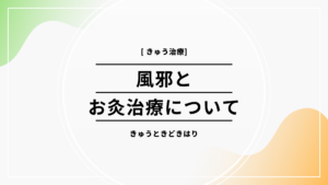 お灸鍼灸風邪予防養生